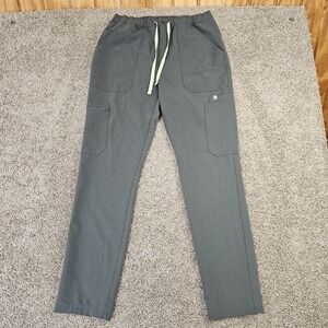 FIGS Cairo Cargo Scrub Pants Men's Medium Zip Fly Gray Technical Collection